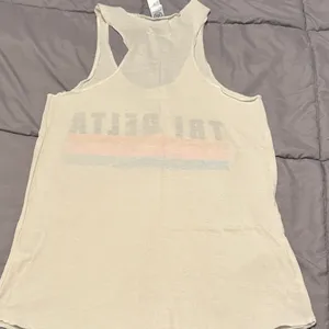 Alternative Cream Tri Delta 2020 Bod Day Sorority Tank Top (S) thumbnail 6