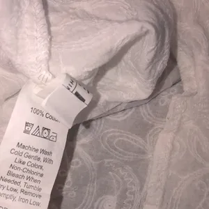 White cotton top boho size large thumbnail 4