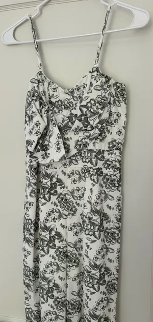 Floral Toile Green Cocktail Jumpsuit thumbnail 1