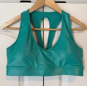 Carbon38 Shine Green Sports Bra XL thumbnail 1