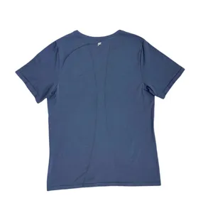 Fabletics Short Sleeve Blue Athletic Fitted Crew Neck Activewear Shirt Large thumbnail 2