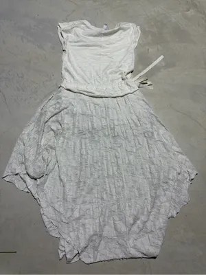 Free people FP Beach Women's Cream boho cotton Dress small thumbnail 11