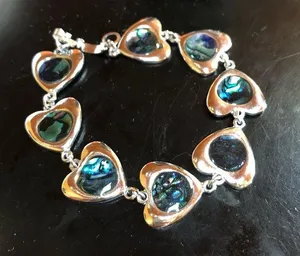Vintage Heart Silver Tone Bracelet thumbnail 1