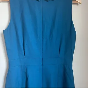 J. Crew Suiting Blue Sheath Career Dress Shift Office size 6 Classic Preppy‎ thumbnail 7