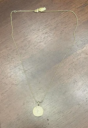 Melinda Marie Aquarius Zodiac necklace- Gold thumbnail 1
