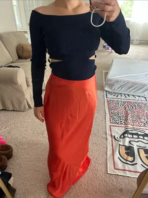 Zara beaded cut out top. Fits S. thumbnail 8