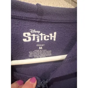 Disney Stitch State of Mind Blue Full Zip Jacket Hoodie M thumbnail 3