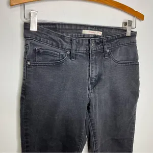 Levi’s black 711 skinny jeans women’s size 27 casual minimalist‎ trendy thumbnail 2