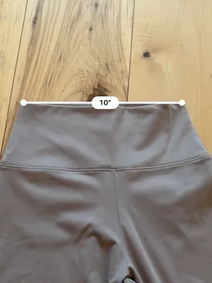 Garage Taupe Brown High Waisted Active Biker Shorts 7" Inseam XS thumbnail 5
