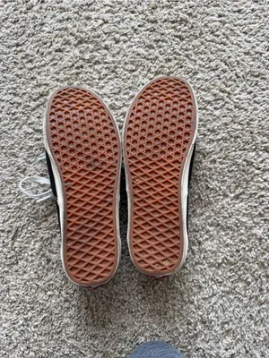 Vans Black Canvas Low-Top Sneakers with White Laces thumbnail 5