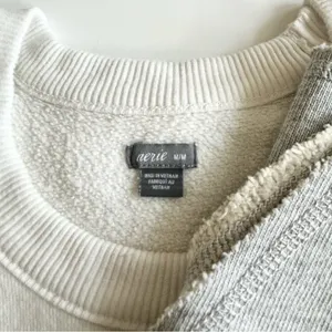 aerie White Sleeveless Sweatshirt Med thumbnail 8