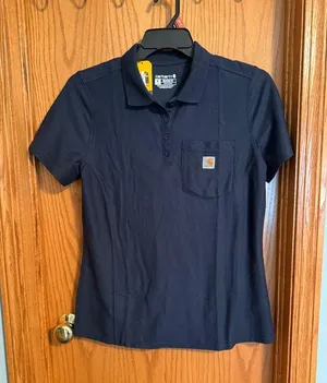 Carhartt Navy Blue Polo thumbnail 1
