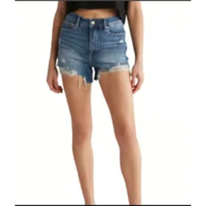 Good American Bombshell‎ Shorts Denim Ripped Distressed Blue Size 4 27 thumbnail 2