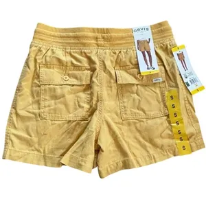NWT Orvis Cotton‎ Lyocell Shorts Sz S Yellow Pull on Comfort Hiking Summer thumbnail 7