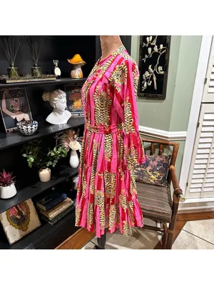 The Roots Pink Tiger Stripe Dress – Tagged XS, Fits Up to Small thumbnail 8