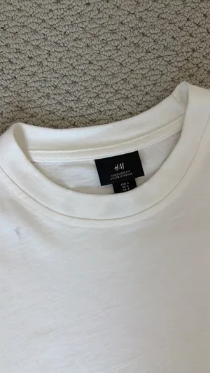 H&M White Short Sleeve Top thumbnail 2
