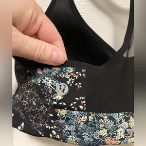 *Lululemon Speed Up Assemblage White Alpine Multi Sports Bra #F thumbnail 6