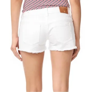 True Religion Keira White Low Rise Denim Shorts Size 27 thumbnail 2