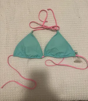 White Fox Blue and pink bikini top thumbnail 1