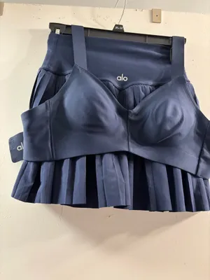 Navy Tennis outfit by AOL Sz.X-small yoga or tennis thumbnail 10