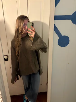 zara knit brown sweater  thumbnail 2