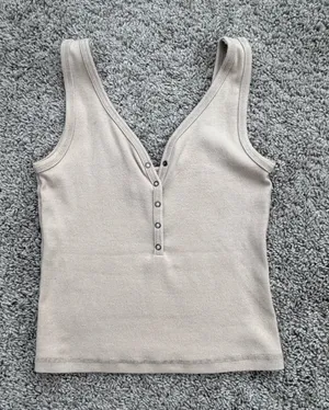 Abercrombie & Fitch Slim-Fit Henley Tank Top thumbnail 1