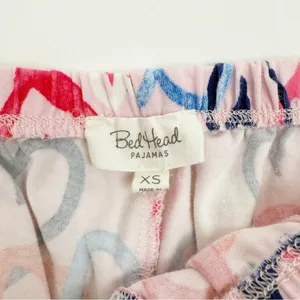 BedHead Pajamas Hearts Organic Cotton Two (2) Piece Pajama PJ Set Pink thumbnail 14