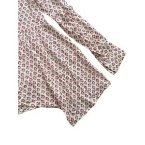 Maeve Anthropologie‎ Pink Medallion Sharkbite Hem Tunic Top Sz 0 thumbnail 10