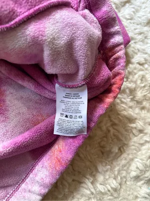 Nike Tie-Dye Half-Zip Fleece Pullover Sweater - Pink thumbnail 5