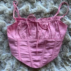 Princess polly pink corset bustier tank top thumbnail 1