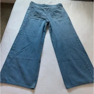 Abercrombie & Fitch High Rise Wide Leg Jeans Medium Wash Size 16 Regular thumbnail 8
