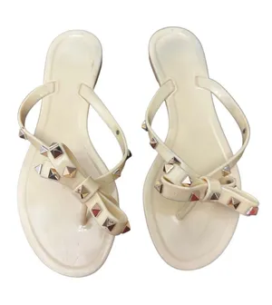 Valentino Garavani Rockstud Jelly Flip Flops -  3 Missing studs thumbnail 1