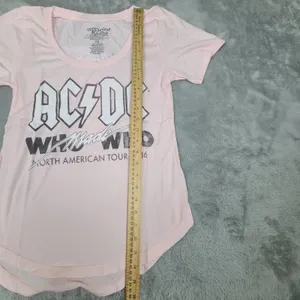 AC/DC Who Made Who Tour Scoop Neck Tee Recycle Karma T-Shirt Womens Shirt Sz‎ XS thumbnail 5
