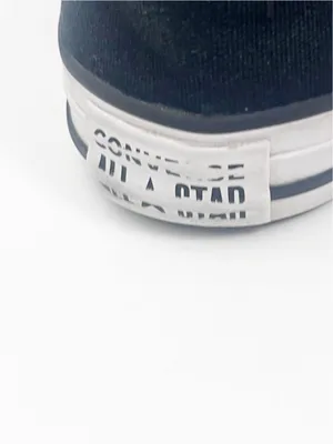 ALL STAR CONVERSE Black Canvas Low Top Sneakers Women’s 10 Casual Neutral Grunge thumbnail 5