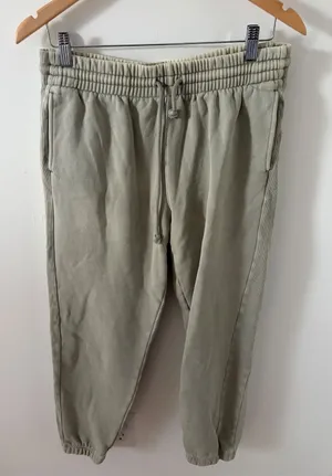 Aritzia Tna Cozy Fleece Mega Sweatpants Sage Green High Rise Joggers Mens Medium thumbnail 1