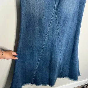 NWT Show Me your Mumu Reba Denim Maxi Skirt size 27 thumbnail 11