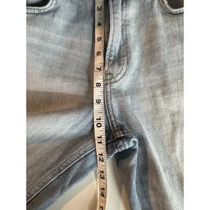 ZARA Straight leg High Rise Distressed Jeans Womens Size 8 Light Wash Boho Denim thumbnail 9