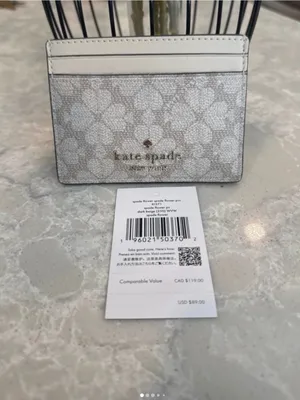 Kate Spade flower /spade card holder ID thumbnail 2