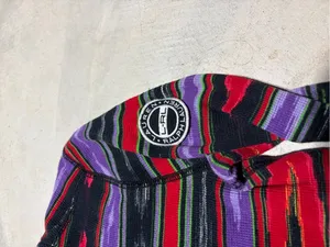 Vintage Lauren Ralph Lauren active Multicolor Stripe Half-Zip Top medium thumbnail 2