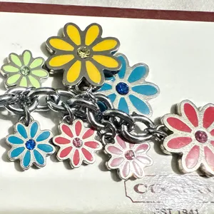 Coach Multi Flowers Key Ring thumbnail 2