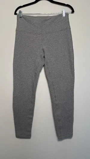 Gray Lululemon High Rise Fleece Leggings thumbnail 1