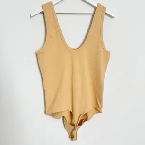 Abercrombie Bodysuit Extra Large Ribbed Wide Strap Scoop Neck Downtown Girl Chic thumbnail 7