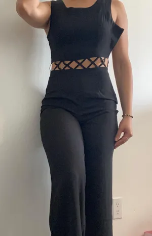 Charlotte Russe black pants jumpsuit thumbnail 3