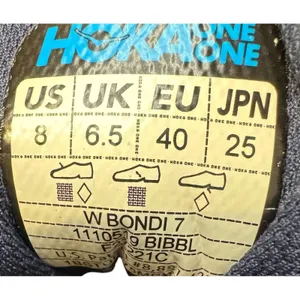 Hoka One One Bondi 7 Shoes Womens Size 8 Blue Mesh Running Sneakers 1110519BIBBL thumbnail 4