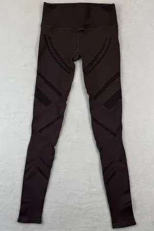 Alo Yoga Womens Seamless High-Waist Radiance Legging Dark Plum Espresso Size‎ M thumbnail 1