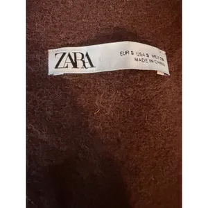Zara Women Brown Llama Blend Oversized Knit Button Front Sweater Vest Small thumbnail 4