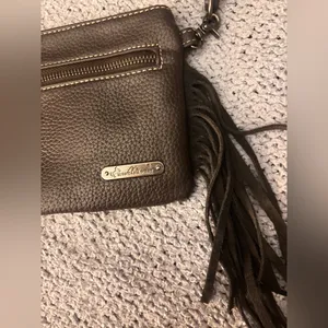 Montana West Brown Western Haircalf Fringe‎ Crossbody Bag thumbnail 4