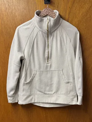 Lululemon Scuba Oversized Funnel Neck Half 1/2 Zip Sweatshirt Long Gold XS/S thumbnail 14