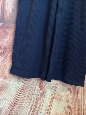 Halara Navy Blue Corduroy Overalls Jumpsuit Size XS NWT thumbnail 7
