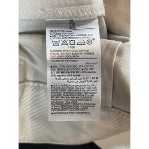 Old Navy Taylor Straight Trouser XL Beige Extra High Rise Baggy Cargo Pants NWT thumbnail 10